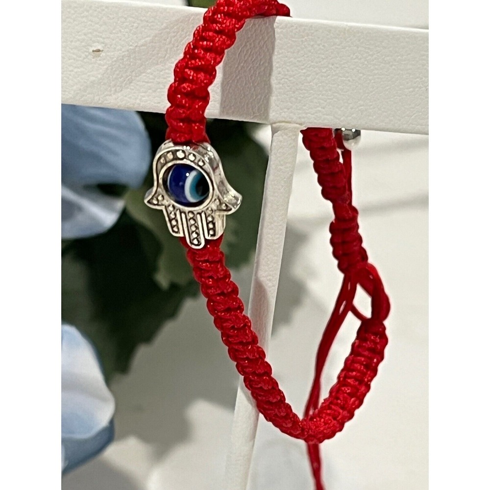 Red String Hamsa Bracelet Evil Eye Protection Adj… - image 5